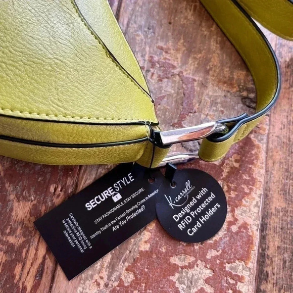 K Carroll Gianna crossbody vegan bag, RFID,inside cardholder/zip pocket NWT - Picture 3 of 6